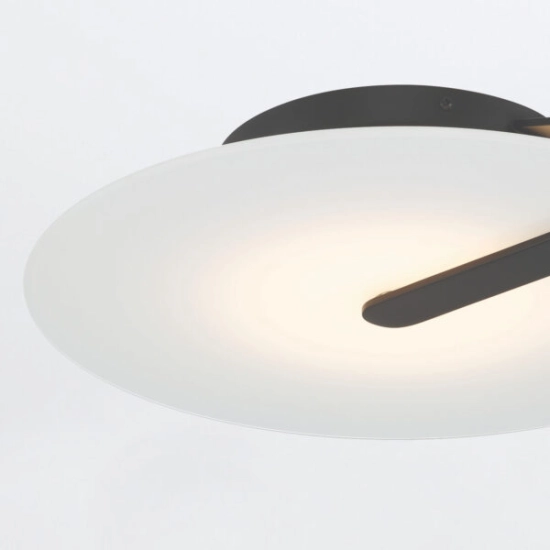 Średni plafon / kinkiet Nuvola – Matowa czerń QN-NUVOLA-F-M-BK Elstead Lighting