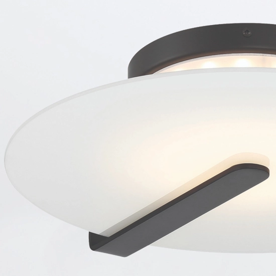 Średni plafon / kinkiet Nuvola – Matowa czerń QN-NUVOLA-F-M-BK Elstead Lighting