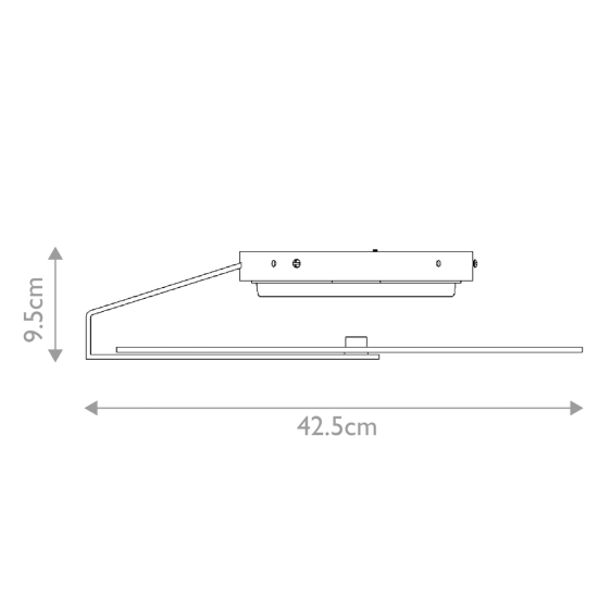 Średni plafon / kinkiet Nuvola – Złoty QN-NUVOLA-F-M-BG Elstead Lighting