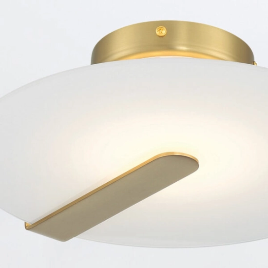 Mały plafon / kinkiet Nuvola – Złoty QN-NUVOLA-F-S-BG Elstead Lighting