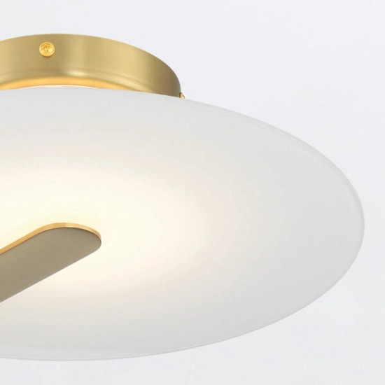 Mały plafon / kinkiet Nuvola – Złoty QN-NUVOLA-F-S-BG Elstead Lighting