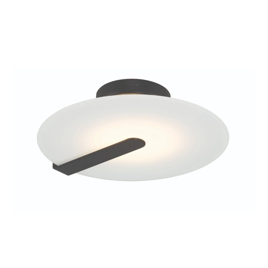Mały plafon / kinkiet Nuvola – Matowa czerń QN-NUVOLA-F-S-BK Elstead Lighting