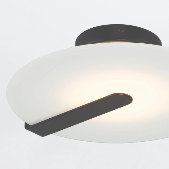 Mały plafon / kinkiet Nuvola – Matowa czerń QN-NUVOLA-F-S-BK Elstead Lighting