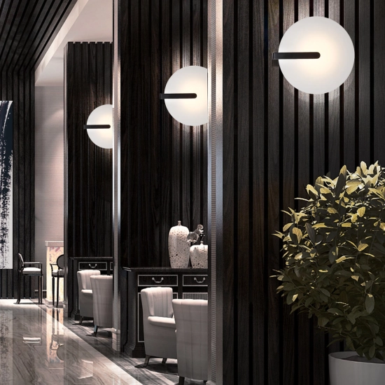 Mały plafon / kinkiet Nuvola – Matowa czerń QN-NUVOLA-F-S-BK Elstead Lighting