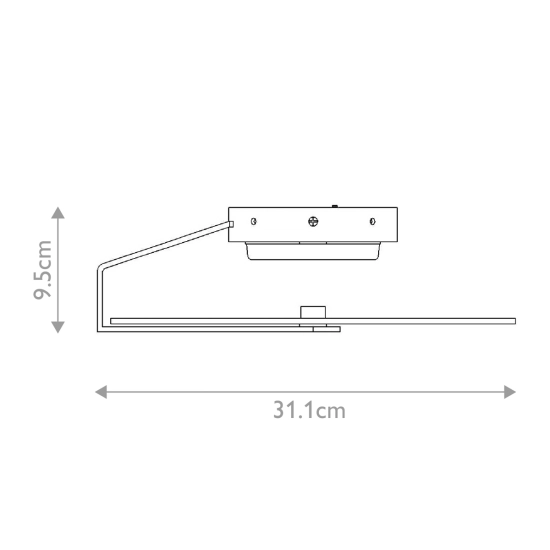 Mały plafon / kinkiet Nuvola – Matowa czerń QN-NUVOLA-F-S-BK Elstead Lighting