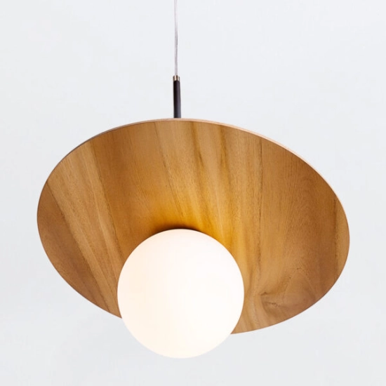 Lampa wisząca Orbit QN-ORBIT-P-M-TEAK Elstead Lighting