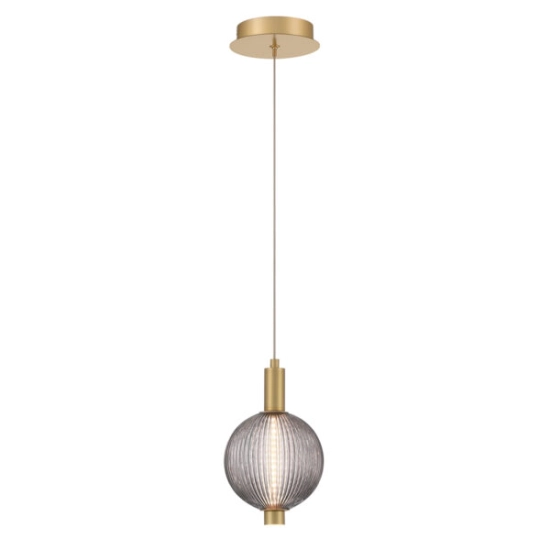 Mała lampa wisząca Palmas – 1 źródło światła – Złoty QN-PALMAS-1MP-BG Elstead Lighting