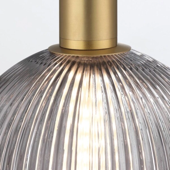 Mała lampa wisząca Palmas – 1 źródło światła – Złoty QN-PALMAS-1MP-BG Elstead Lighting