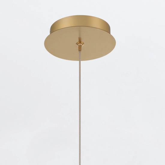 Mała lampa wisząca Palmas – 1 źródło światła – Złoty QN-PALMAS-1MP-BG Elstead Lighting