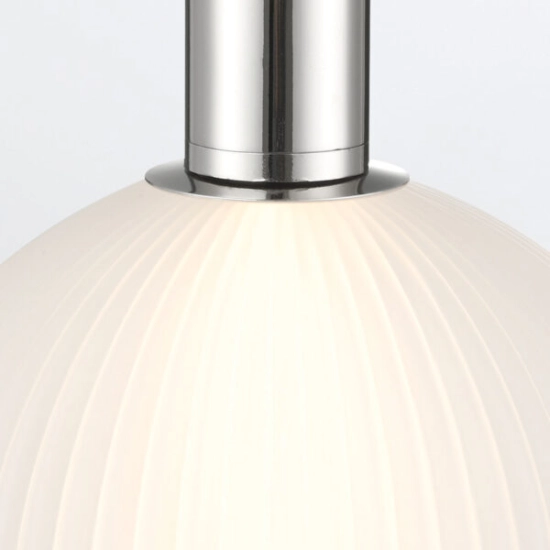 Mała lampa wisząca Palmas – 1 źródło światła – Polerowany nikiel QN-PALMAS-1MP-PN Elstead Lighting