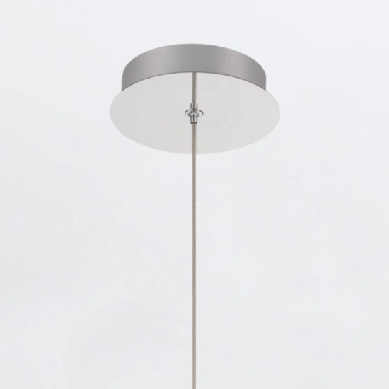 Mała lampa wisząca Palmas – 1 źródło światła – Polerowany nikiel QN-PALMAS-1MP-PN Elstead Lighting