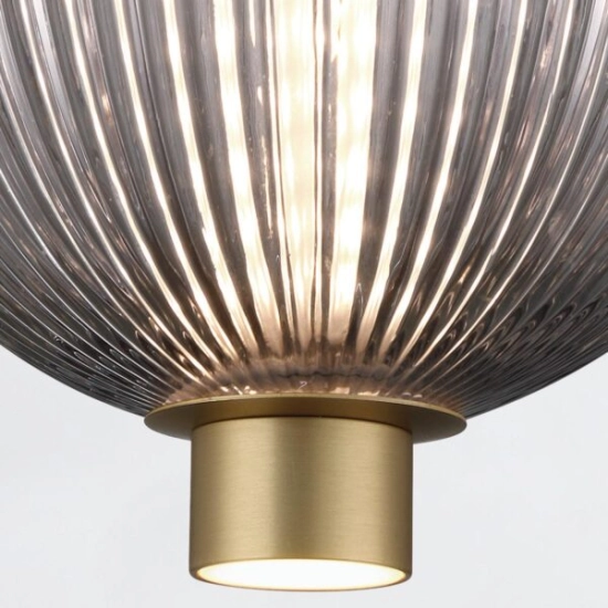 Mała lampa wisząca Palmas – 2 źródła światła – Złoty QN-PALMAS-2MP-BG Elstead Lighting