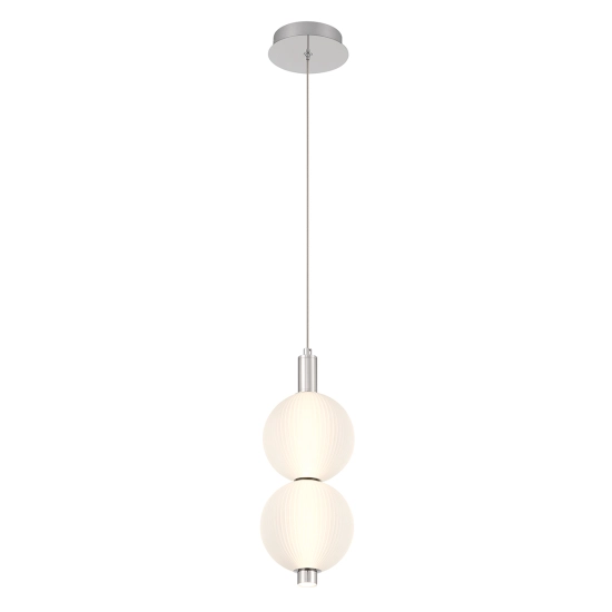 Mała lampa wisząca Palams – 2 źródła światła – Polerowany nikiel QN-PALMAS-2MP-PN Elstead Lighting