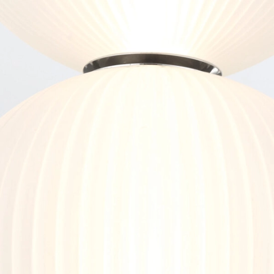MMała lampa wisząca Palams – 2 źródła światła – Polerowany nikiel QN-PALMAS-2MP-PN Elstead Lighting