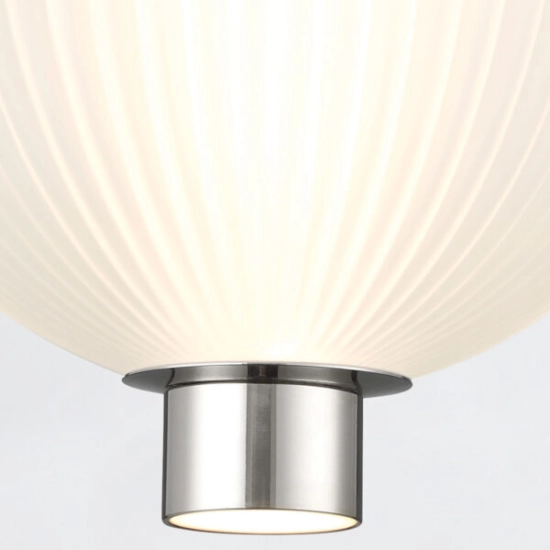Mała lampa wisząca Palams – 2 źródła światła – Polerowany nikiel QN-PALMAS-2MP-PN Elstead Lighting