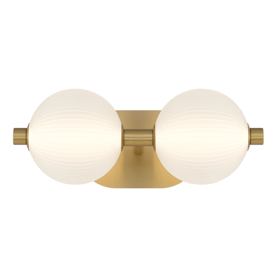 Kinkiet Palmas – 2 źródła światła – Złoty QN-PALMAS-2W-BG Elstead Lighting