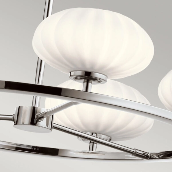 Żyrandol Pim – 5 źródeł światła – Polerowany chrom QN-PIM5-PC Elstead Lighting