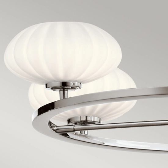 Żyrandol Pim – 5 źródeł światła – Polerowany chrom QN-PIM5-PC Elstead Lighting