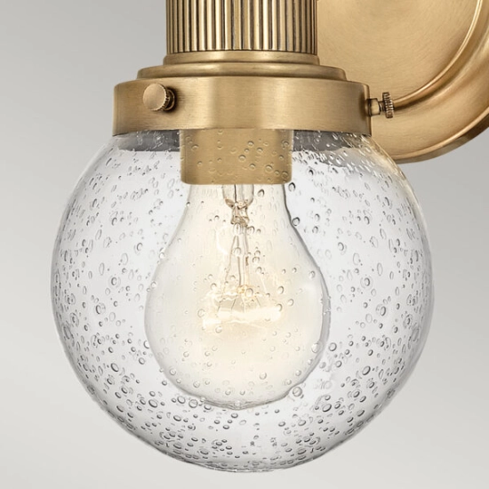 Kinkiet Poppy – 1 źródło światła – Stary mosiądz QN-POPPY1-HB-BATH Elstead Lighting