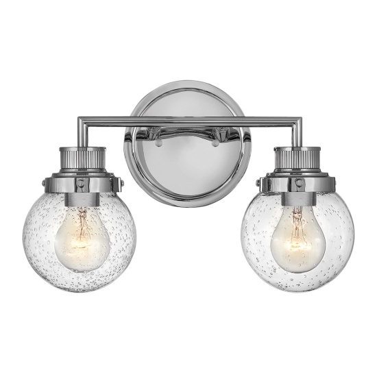 kinkiecik.pl Kinkiet Poppy – 2 źródła światła – Polerowany chrom QN-POPPY2-PC-BATH Elstead Lighting