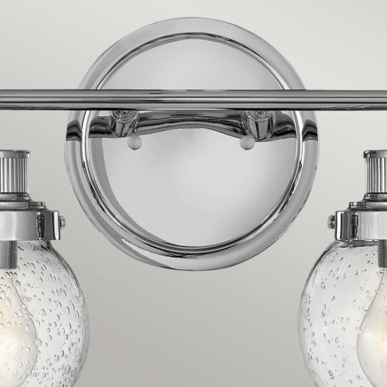 Kinkiet Poppy – 2 źródła światła – Polerowany chrom QN-POPPY2-PC-BATH Elstead Lighting