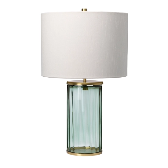 kinkiecik.pl Lampa stołowa Reno – 1 źródło światła – Zielone/ Stary mosiądz QN-RENO-GREEN-AB Elstead Lighting