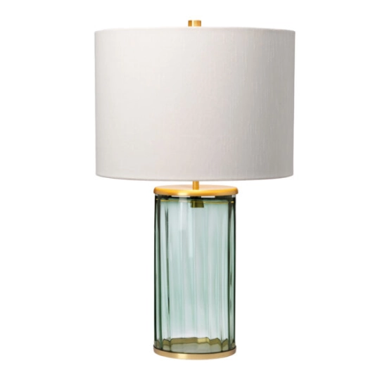 Lampa stołowa Reno – 1 źródło światła – Zielone/ Stary mosiądz QN-RENO-GREEN-AB Elstead Lighting