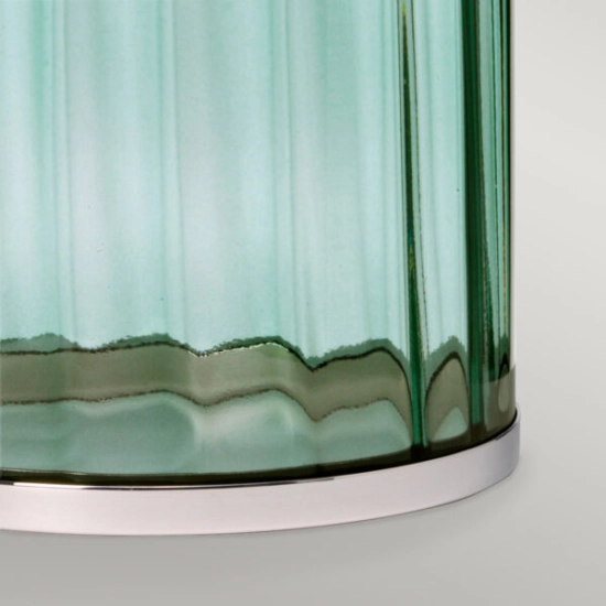 Lampa stołowa Reno – 1 źródło światła – Zielone/ Polerowany nikiel QN-RENO-GREEN-PN Elstead Lighting