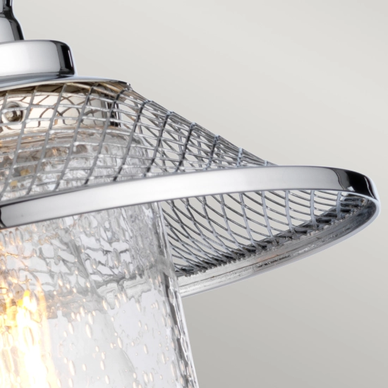 Kinkiet Rigby – 1 źródło światła – Polerowany chrom QN-RIGBY1-BATH-PC Elstead Lighting