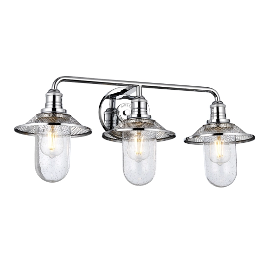 kinkiecik.pl Kinkiet Rigby – 3 źródła światła – Polerowany chrom QN-RIGBY3-BATH-PC Elstead Lighting