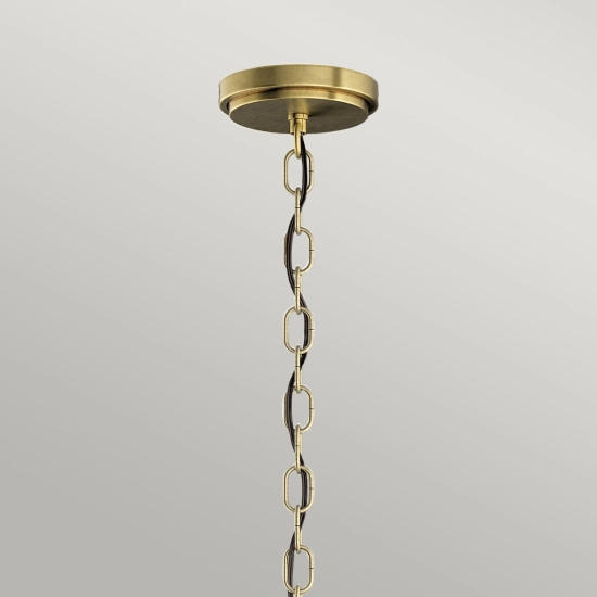 Lampa wisząca/ Półplafon Roux – 3 źródła światła – Naturalny mosiądz QN-ROUX3-NBR Elstead Lighting