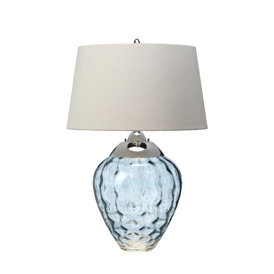 kinkiecik.pl Lampa stołowa Samara – 2 źródła światła – Jasnoniebieska QN-SAMARA-TL-BLU Elstead Lighting