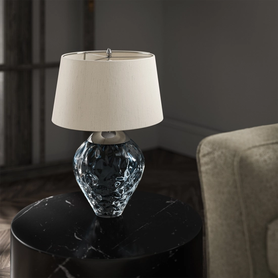 Lampa stołowa Samara – 2 źródła światła – Jasnoniebieska QN-SAMARA-TL-BLU Elstead Lighting