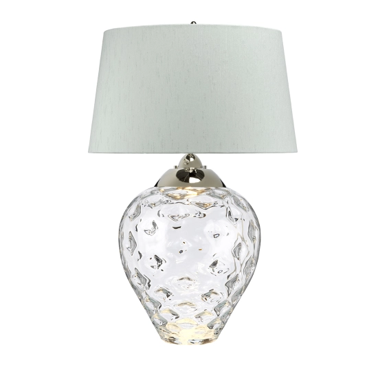 kinkiecik.pl Duża lampa stołowa Samara – 2 źródła światła – Bezbarwne szkło QN-SAMARA-TL-LRG-CLR Elstead Lighting