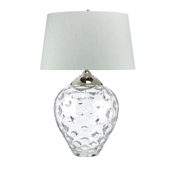 Duża lampa stołowa Samara – 2 źródła światła – Bezbarwne szkło QN-SAMARA-TL-LRG-CLR Elstead Lighting