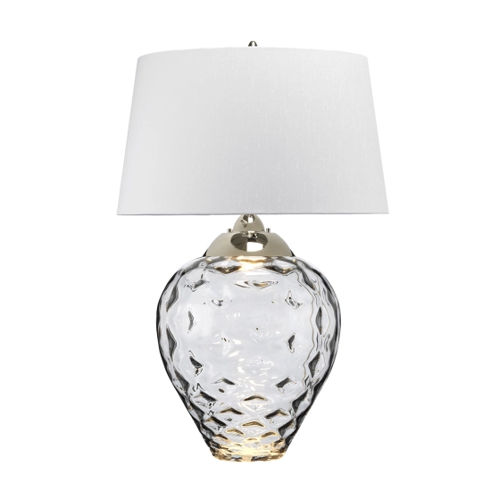 kinkiecik.pl Duża lampa stołowa Samara – 2 źródła światła – Przydymione szkło QN-SAMARA-TL-LRG-SMK Elstead Lighting