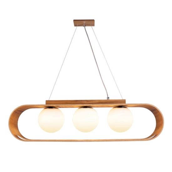 Lampa wisząca Sfera – 3 źródła światła QN-SFERA-3P-TEAK Elstead Lighting