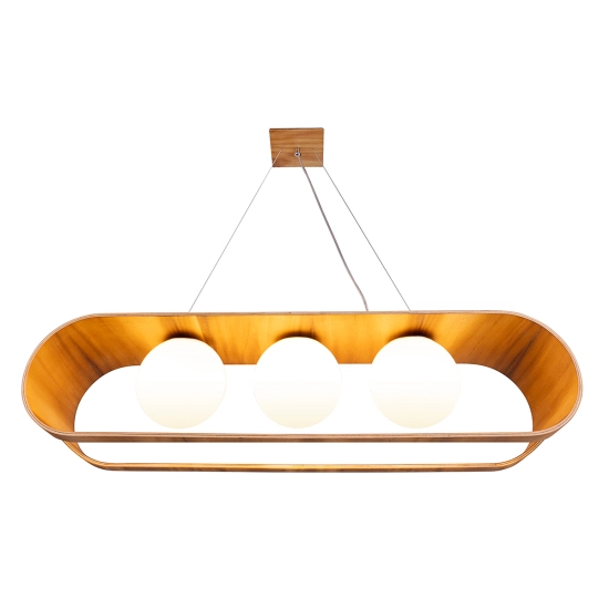Lampa wisząca Sfera – 3 źródła światła QN-SFERA-3P-TEAK Elstead Lighting