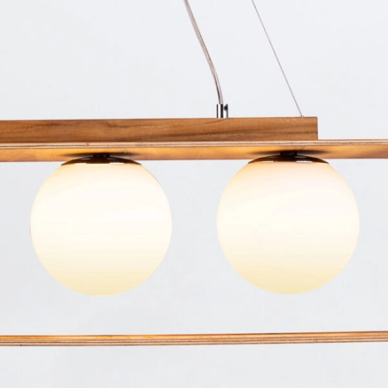Lampa wisząca Sfera – 3 źródła światła QN-SFERA-3P-TEAK Elstead Lighting