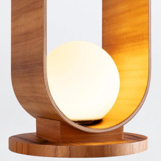 Lampa stołowa Sfera QN-SFERA-TL-L-TEAK Elstead Lighting