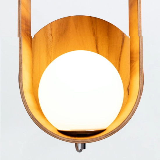Kinkiet Sfera QN-SFERA-WB-L-TEAK Elstead Lighting