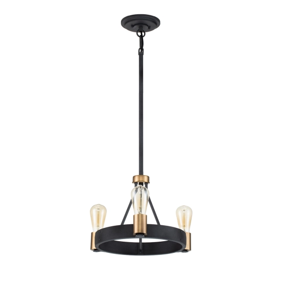 Lampa wisząca/ Półplafon Silas – 3 źródła światła QN-SILAS-3P-DZ Elstead Lighting