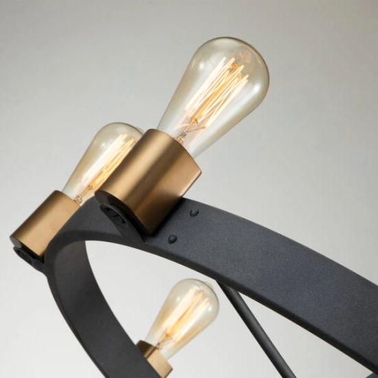 Lampa wisząca/ Półplafon Silas – 8 źródeł światła QN-SILAS-8P-DZ Elstead Lighting