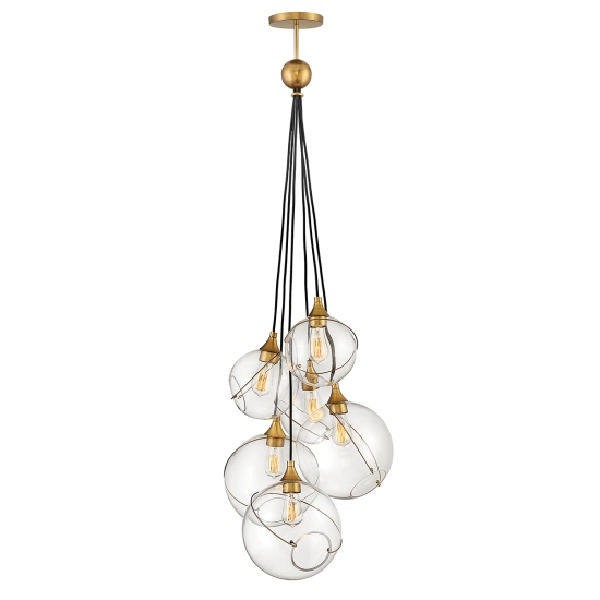 kinkiecik.pl Lampa wisząca Skye – 6 źródeł światła QN-SKYE-6P Elstead Lighting