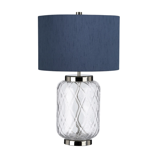 kinkiecik.pl Lampa stołowa Sola – 1 źródło światła – Niebieski abażur QN-SOLA-TL-S-BLU Elstead Lighting