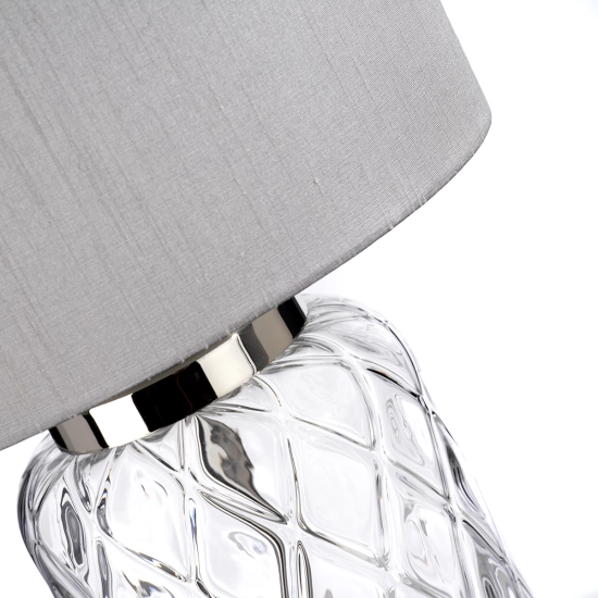 Lampa stołowa Sola – 1 źródło światła – Srebrny abażur QN-SOLA-TL-S Elstead Lighting