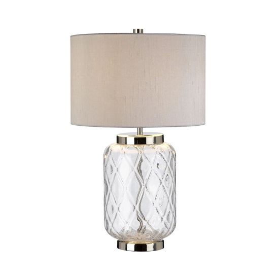 Lampa stołowa Sola – 1 źródło światła – Srebrny abażur QN-SOLA-TL-S Elstead Lighting