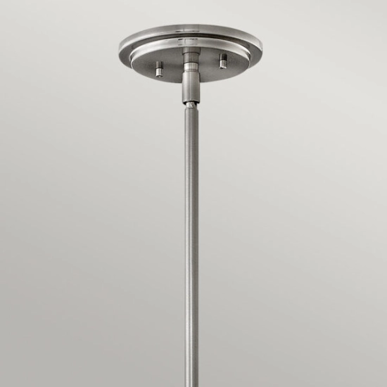 Lampa wisząca Somerset – 1 źródło światła – Opalowe szkło – Szczotkowany nikiel QN-SOMERSET-P-O-BN Elstead Lighting