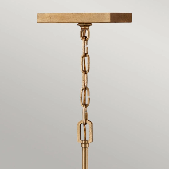 Lampa wisząca/ Półplafon Stinson – 4 źródła światła – Przecierany mosiądz QN-STINSON-4P-M-DBR Elstead Lighting