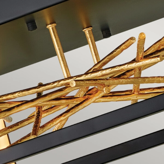 Plafon LED Styx QN-STYX-LED-F-BG Elstead Lighting